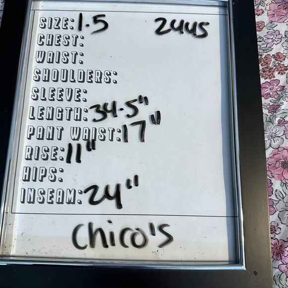 Chico's The Platinum Straight Crop Womens Jeans Stretch/Relaxed Fit Size 1.5 NWT - Picture 5 of 5